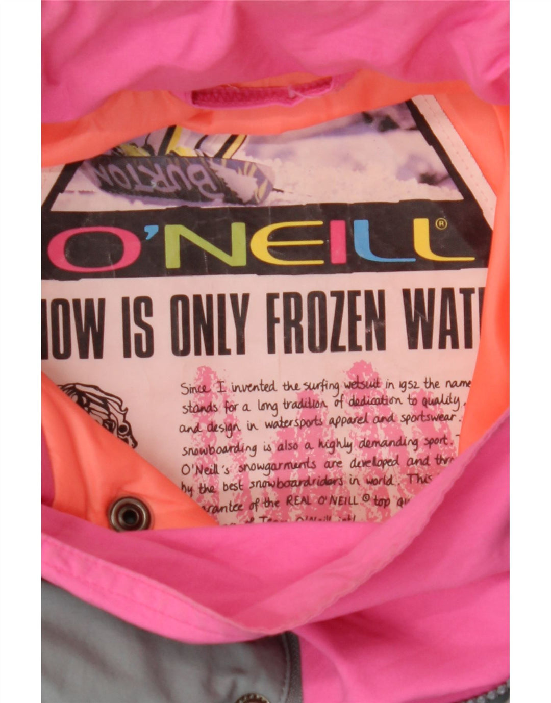 O'Neill Chaqueta de esquí Anorak estampada para hombre UK 44 2XL Bloque de color multicolor