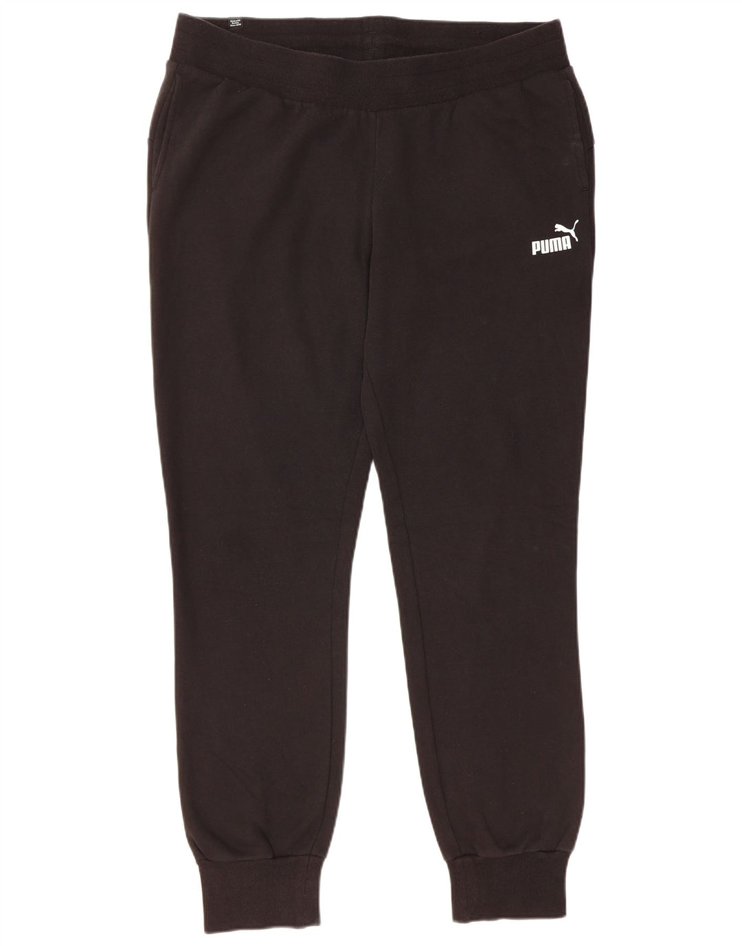 PUMA Pantalones de chándal para mujer Joggers UK 46 Large Black Cotton