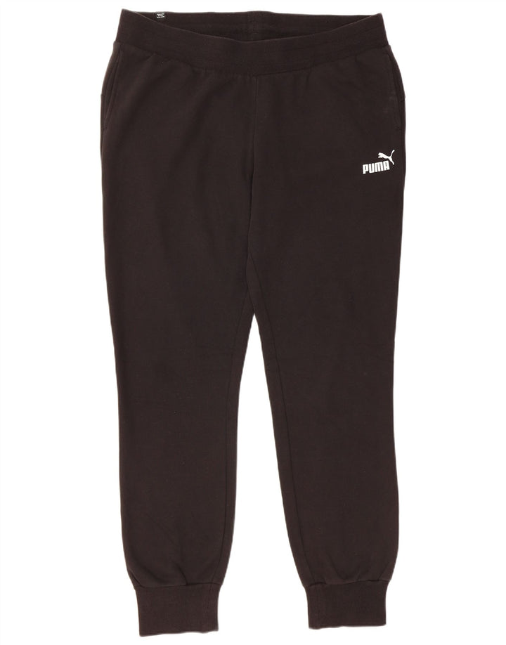 PUMA Pantalones de chándal para mujer Joggers UK 46 Large Black Cotton