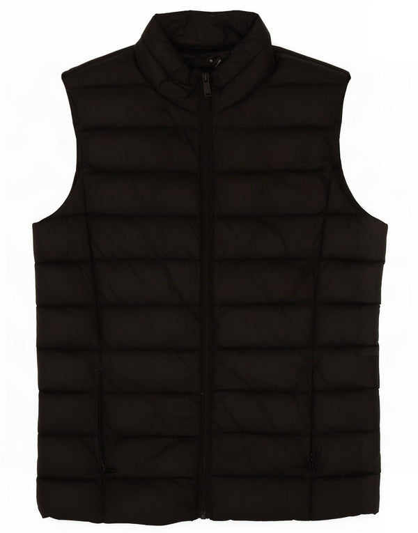 Marks & Spencer Chaleco acolchado para mujer UK 8 Small Poliamida negra