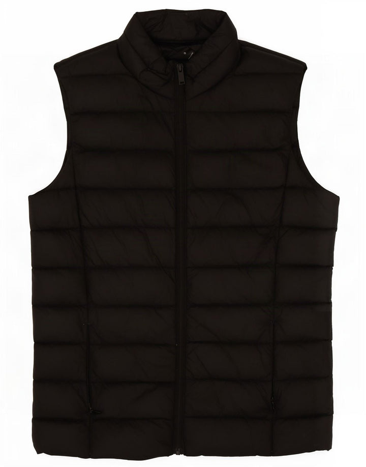 Marks & Spencer Chaleco acolchado para mujer UK 8 Small Poliamida negra