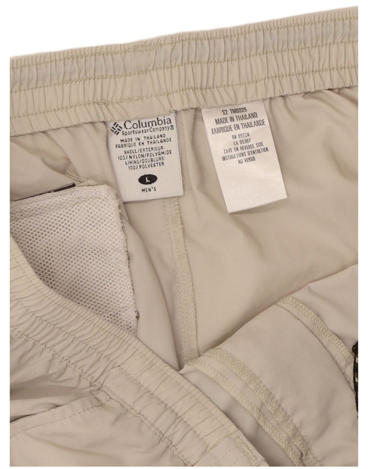 Columbia Pantalones De Chándal Para Hombre Poliéster Gris Grande
