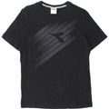 Diadora Hombre Camiseta Gráfica Top Medium Negro Algodón