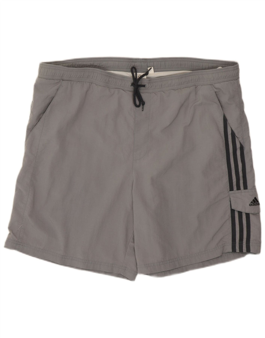 Adidas Hombre Bañador Corto Grande Gris Poliamida
