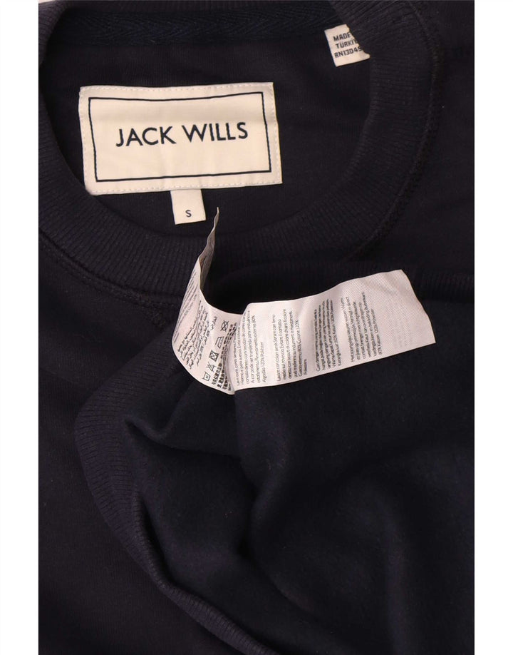 Jack Wills Hombre Sudadera Jumper Small Azul Marino Algodón