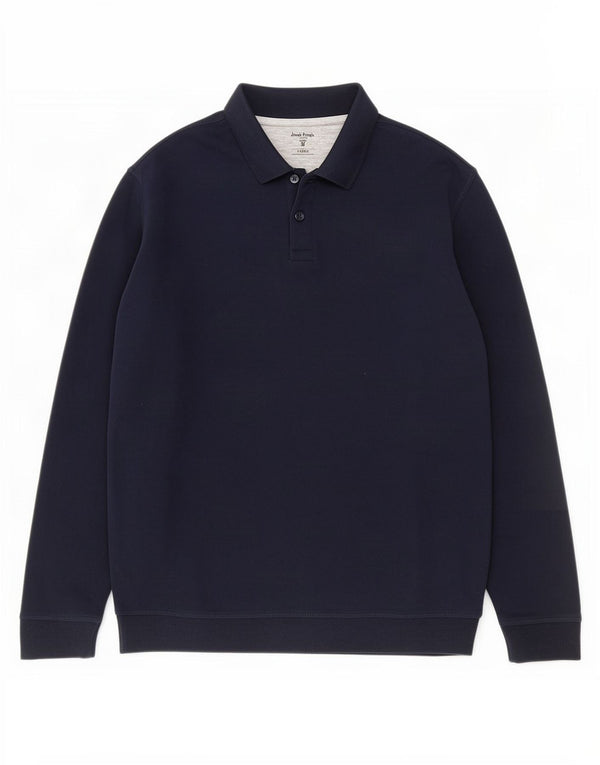 James Pringle Hombre Polo Neck Sudadera Jumper XL Azul Marino Algodón