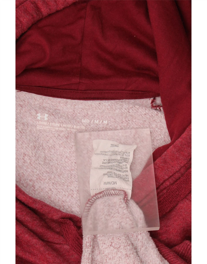 UNDER ARMOUR Jersey con capucha para hombre de algodón rojo medio