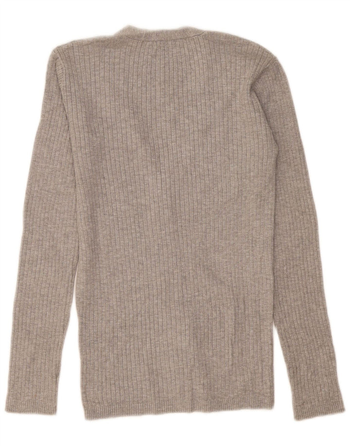 Zara Mujer Cárdigan Suéter UK 44 Grande Gris