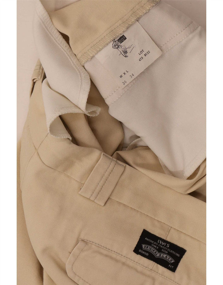 Levi's Pantalón chino regular para hombre W36 L30 Algodón beige