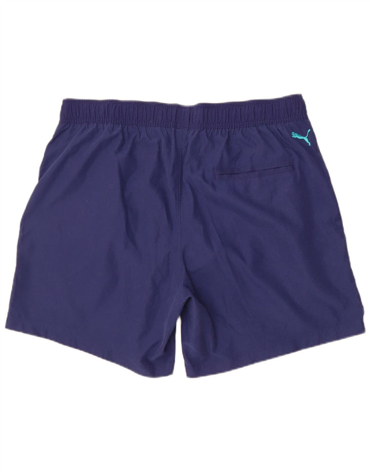 Puma Pantalones cortos deportivos gráficos para hombre XL Poliéster azul marino