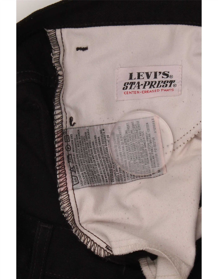 Vaqueros rectos Levi's para hombre W33 L29 Algodón negro
