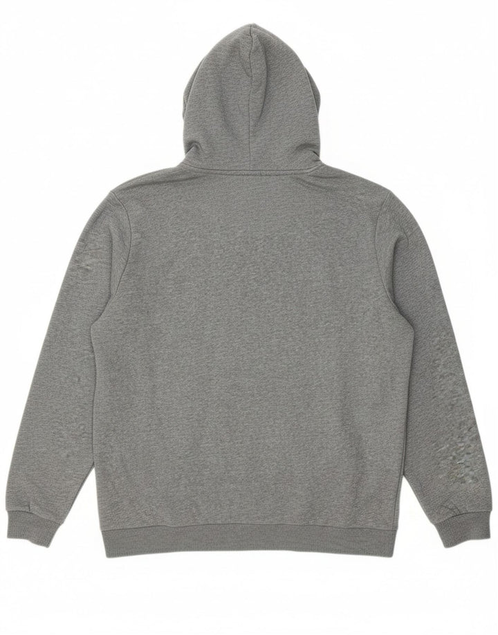 PUMA Mens Hoodie Jumper XL Grey Cotton