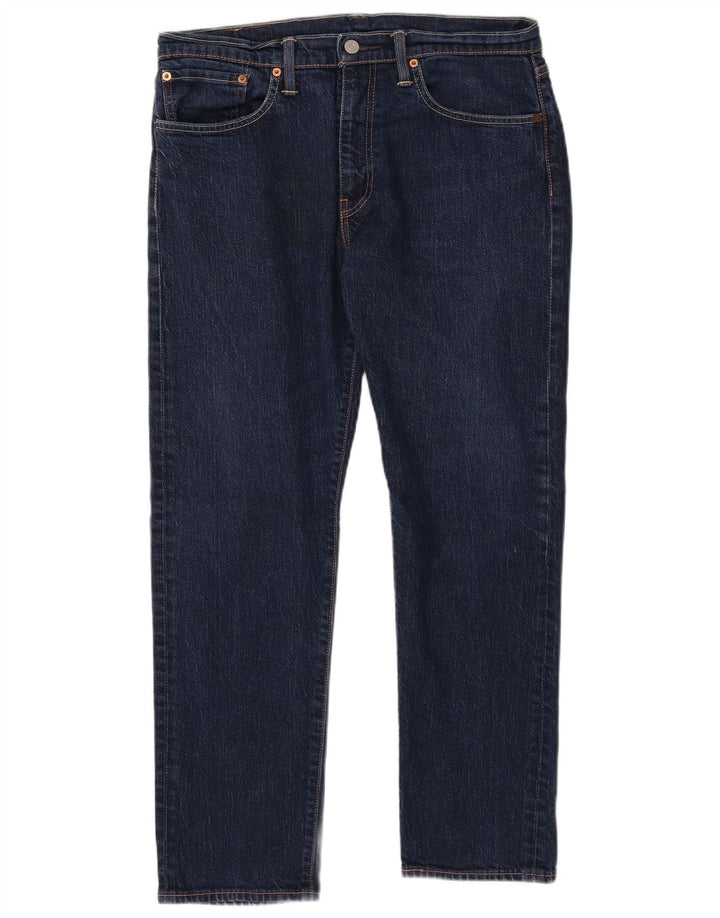 LEVI'S Vaqueros cónicos 502 para hombre W34 L30 Algodón azul marino
