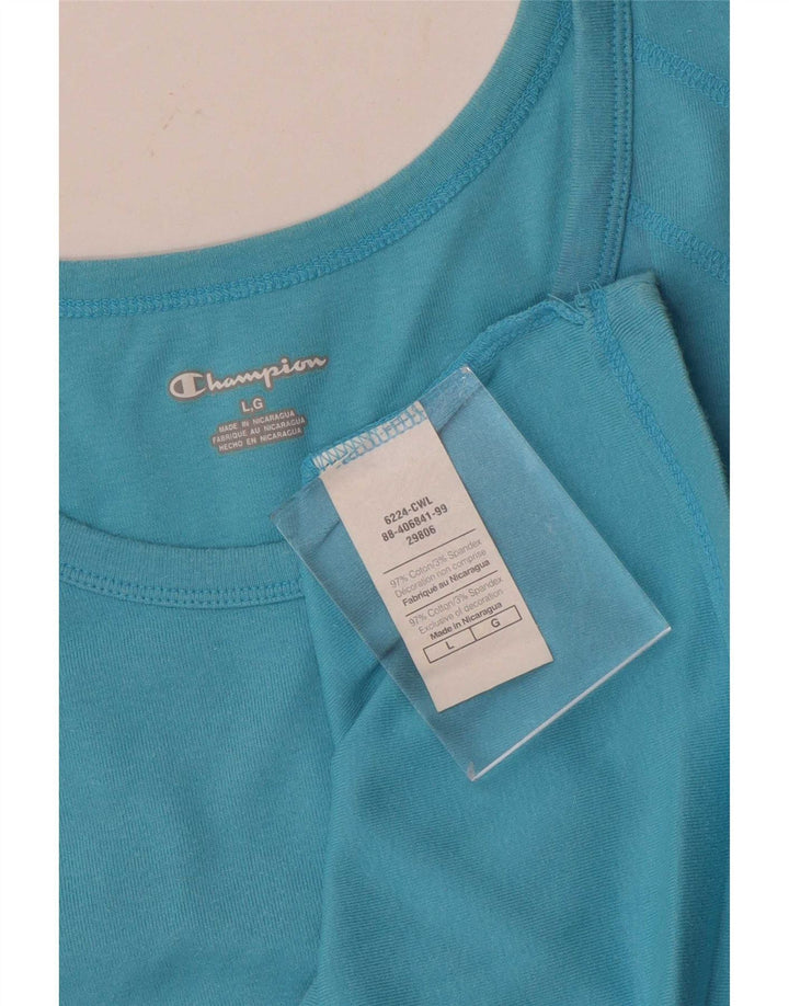 Champion Camiseta sin mangas para mujer UK 40 Grande Algodón azul