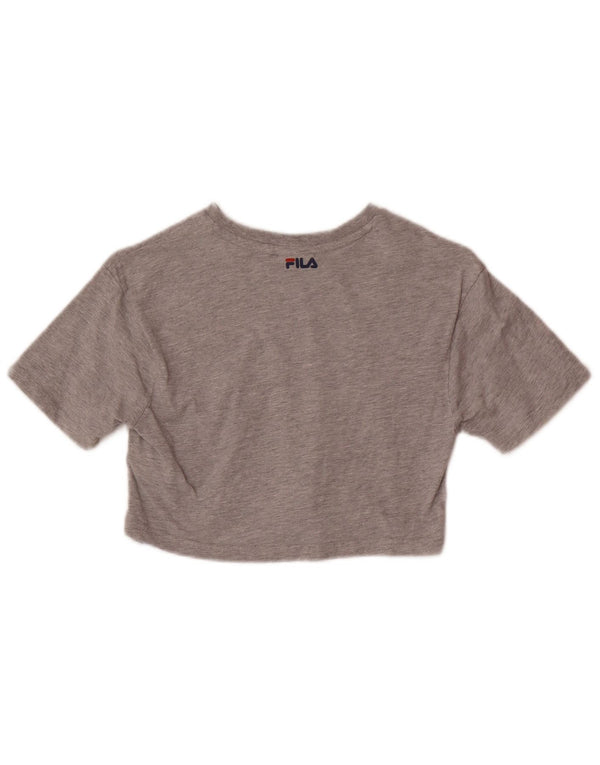 Fila Camiseta corta gráfica para niñas 9-10 años Algodón gris