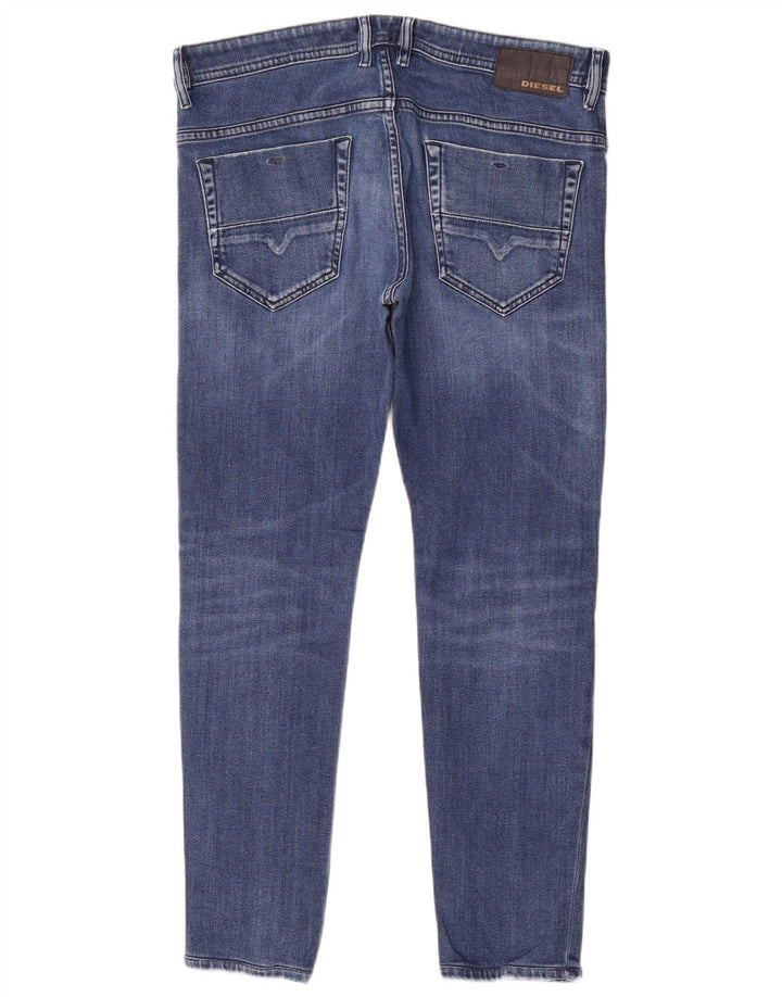 Diesel Vaqueros Slim Para Hombre W34 L29 Algodón Azul