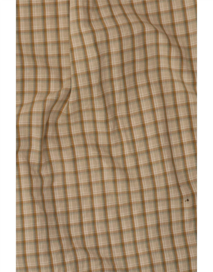 Camisa Wrangler para hombre con cuadros beige grandes