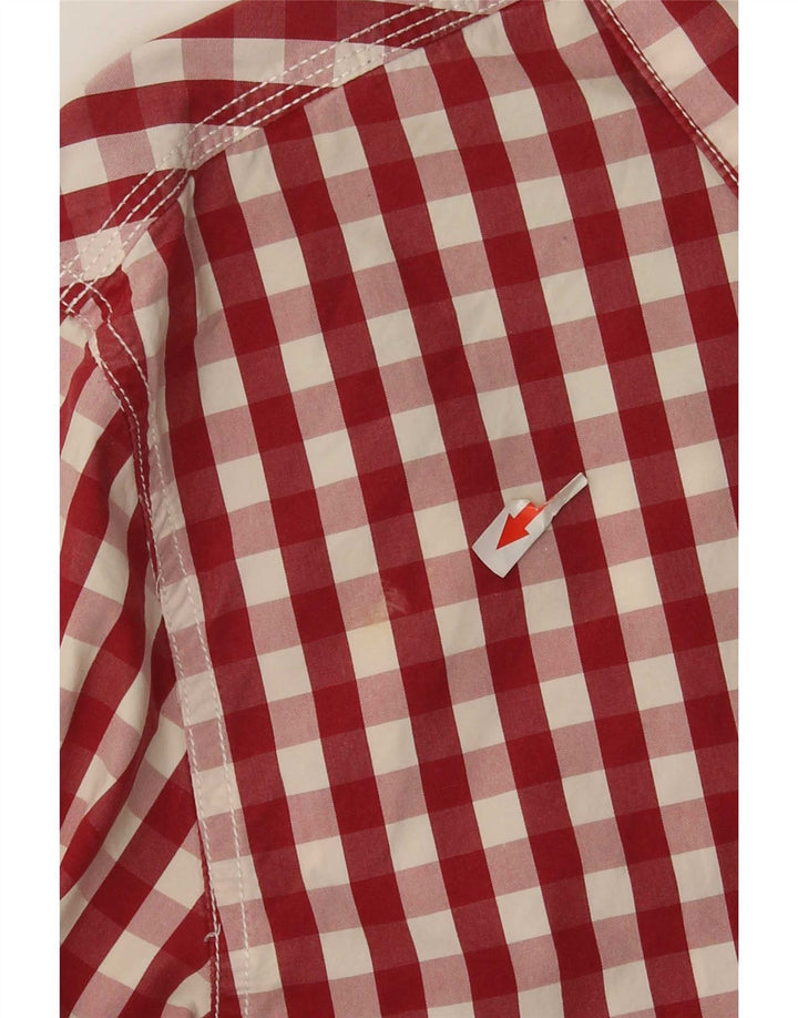 Camisa de hombre Fat Face XL Algodón a cuadros rojo