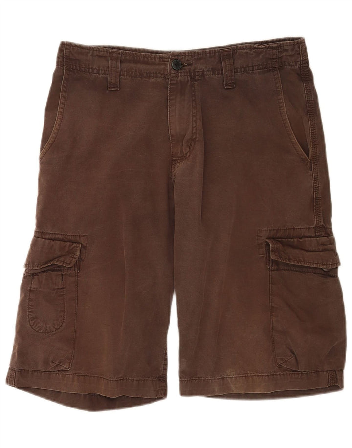 Pantalones Cortos Bermudas Cargo para Hombre Carhartt Talla W30 Mediano Marrón Algodón