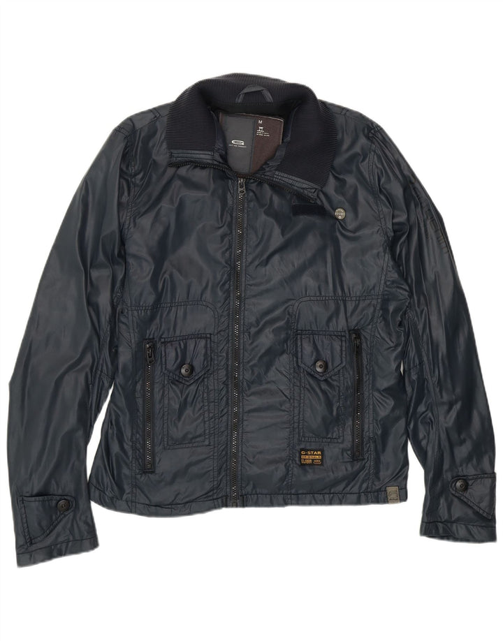 G-STAR Chaqueta Bomber para Mujer UK 44 Mediana Azul Marino Poliamida