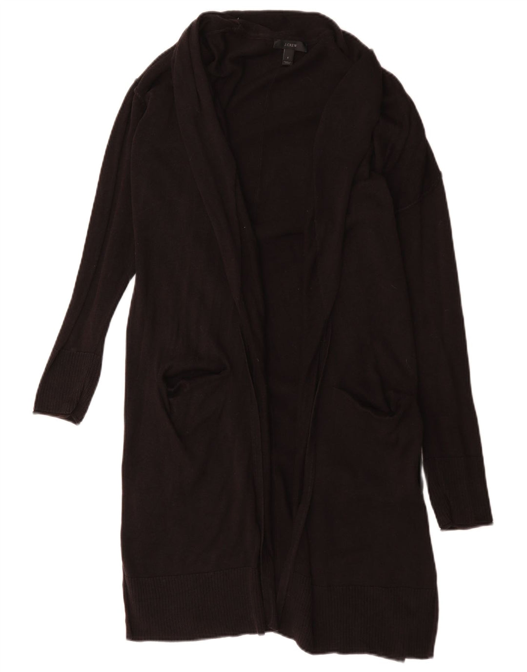 J. Crew Suéter tipo cárdigan extragrande largo para mujer UK 10 Small Black