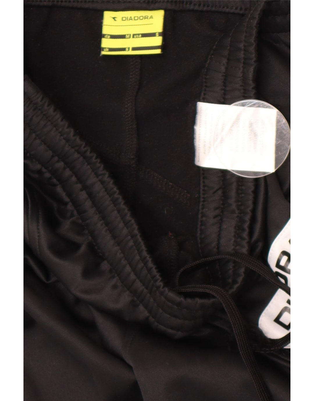 Diadora Pantalón De Chándal Gráfico Small Negro Poliéster Hombre