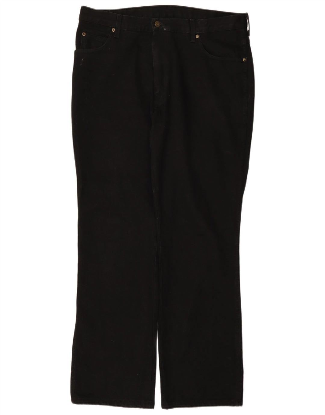 Wrangler Vaqueros rectos regulares para hombre W38 L32 Algodón negro