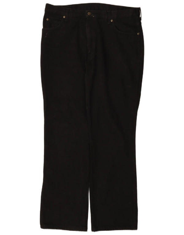 Wrangler Vaqueros rectos regulares para hombre W38 L32 Algodón negro