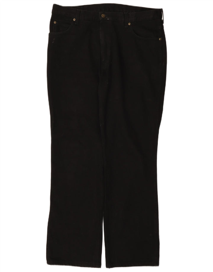 Wrangler Vaqueros rectos regulares para hombre W38 L32 Algodón negro