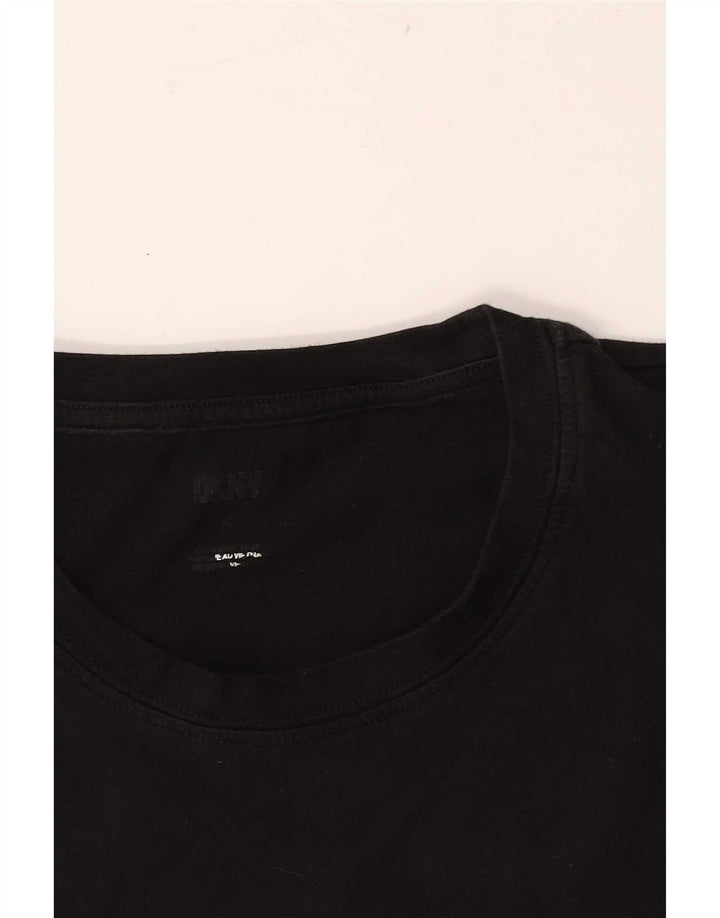 Dkny - Camiseta gráfica para hombre, talla mediana, color negro