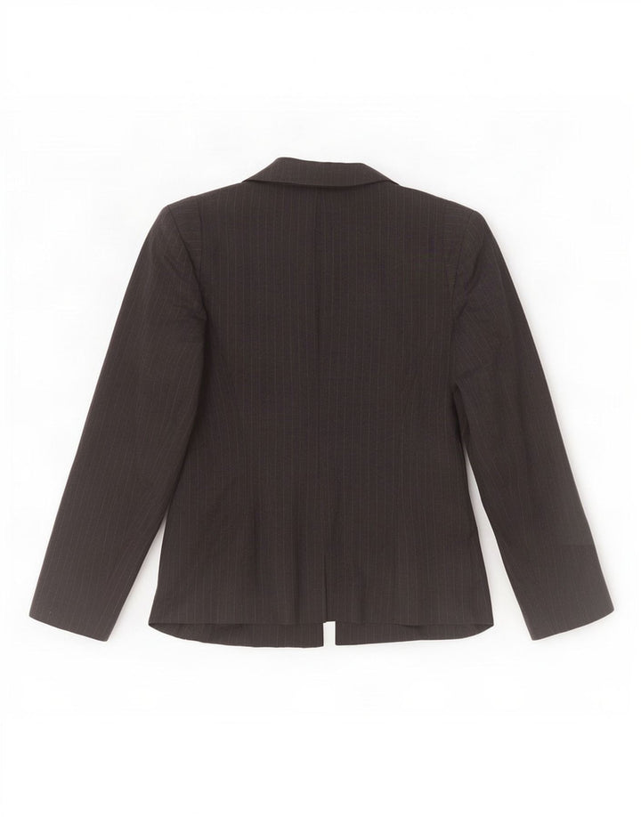Phase Eight Chaqueta tipo blazer con 1 botón para hombre, talla 40, color gris medio, a rayas