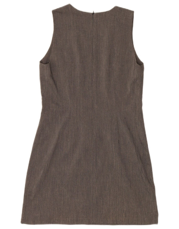 Vestido tubo vintage sin mangas para mujer IT 42 Viscosa gris medio