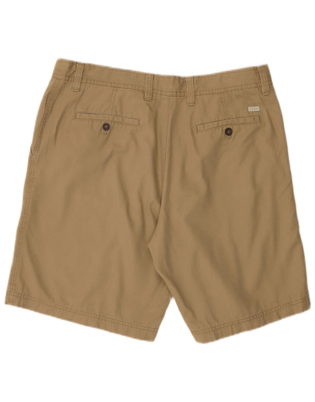Izod Mens Salt Water Chino Shorts W36 Grande Algodón Caqui