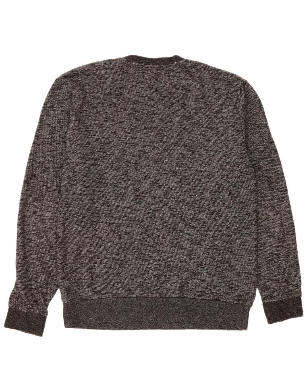 Quiksilver Sudadera tipo jersey para hombre de algodón moteado gris grande