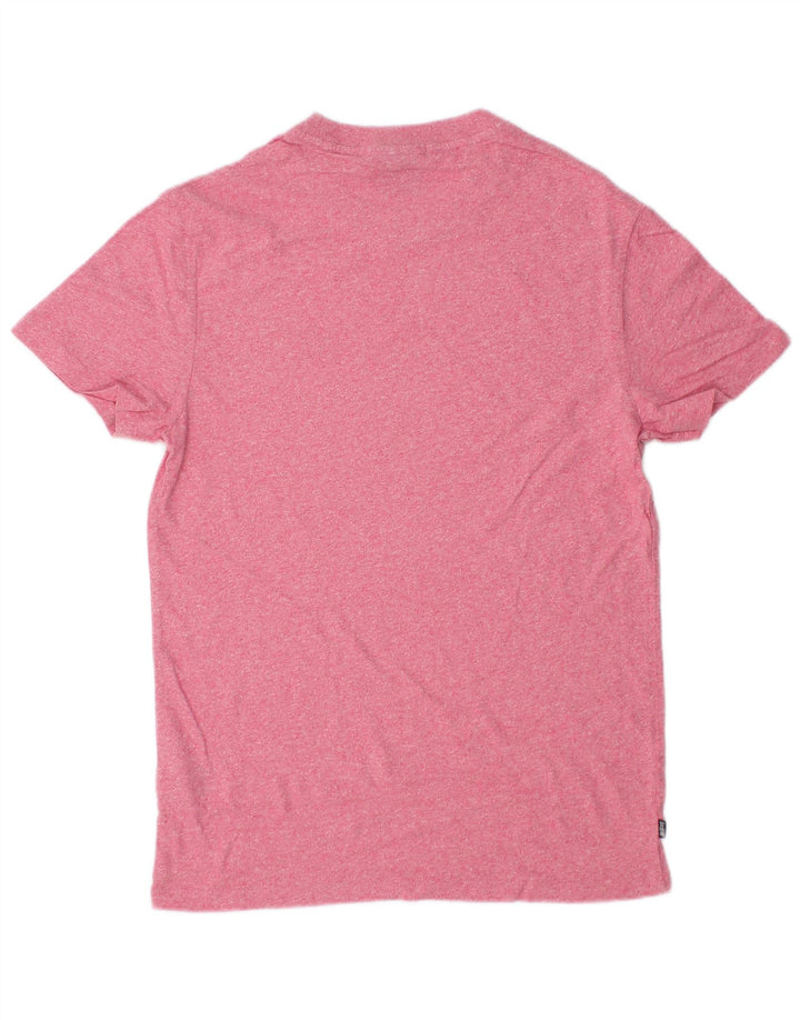 SUPERDRY Hombre Camiseta Top Small Rosa Algodón