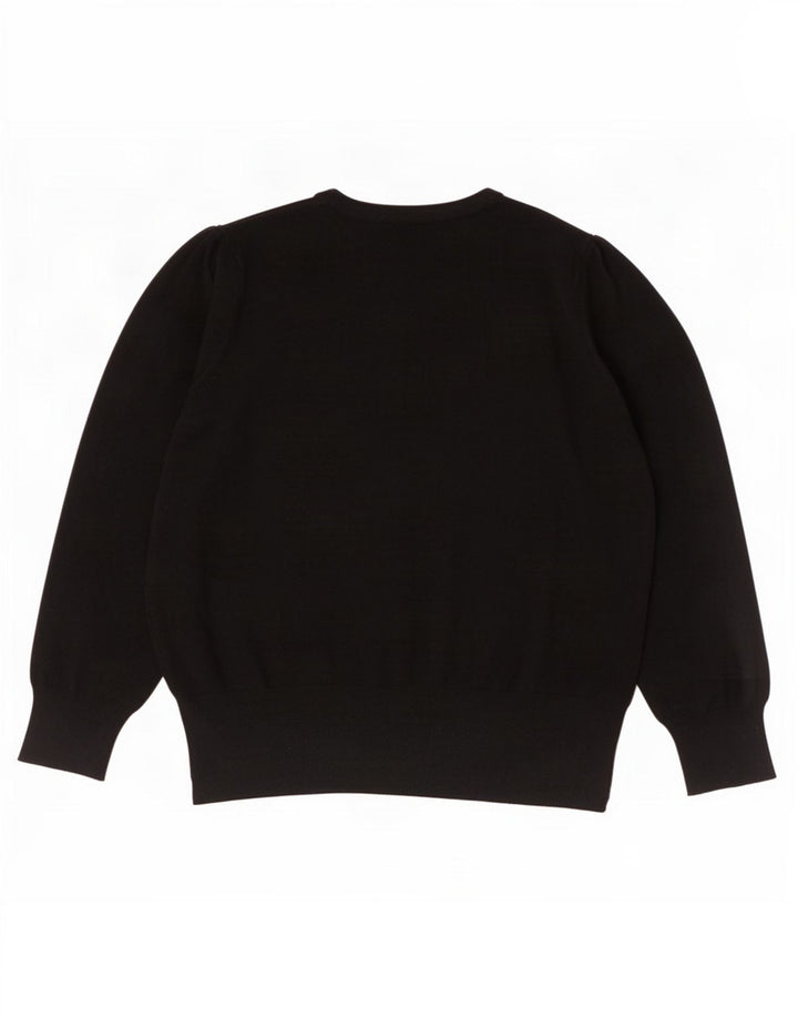 Marks & Spencer Suéter tipo cárdigan para mujer UK 46 Large Viscosa negra