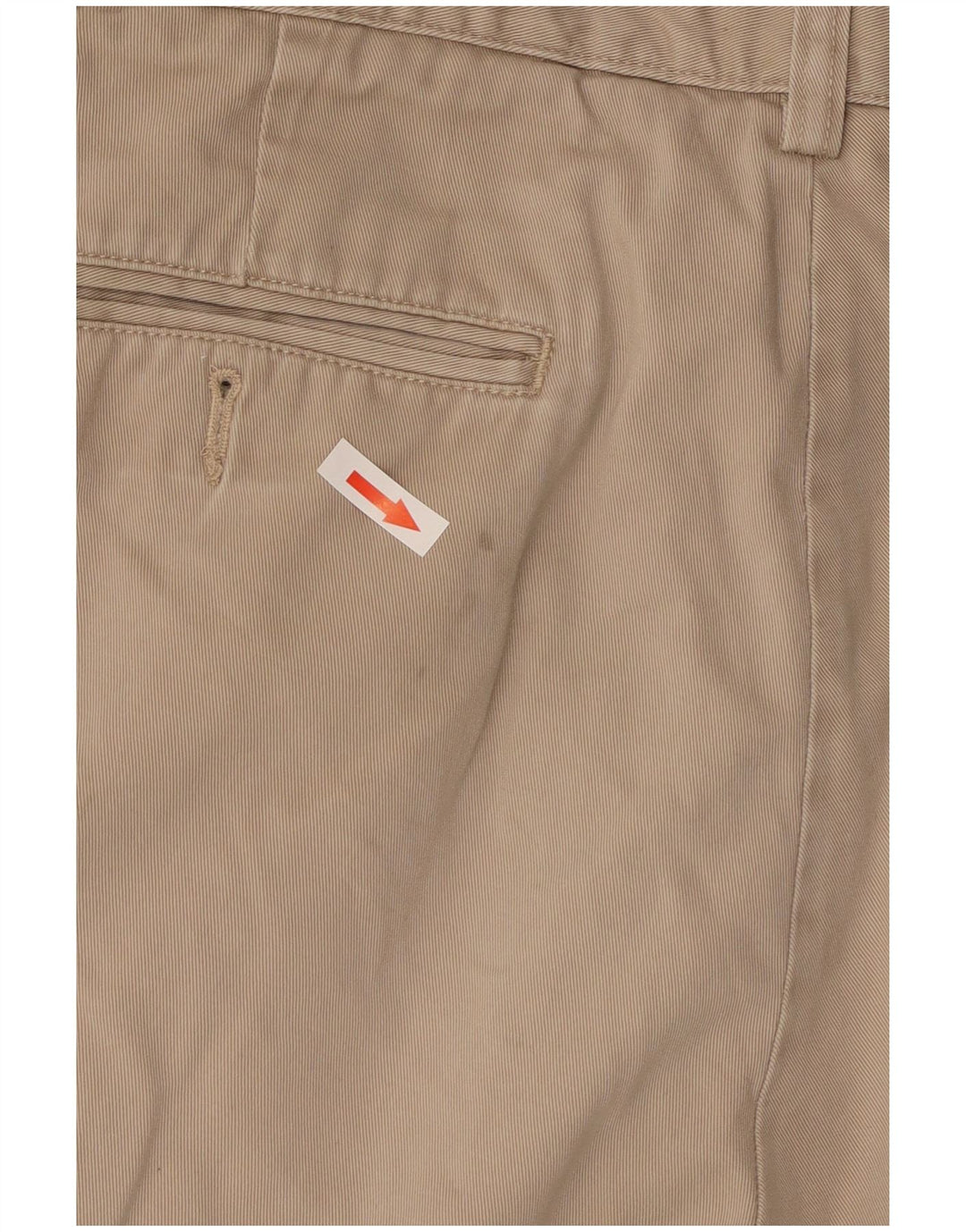 POLO RALPH LAUREN Pantalones cortos chinos con pinzas para hombre W33 Algodón beige medio
