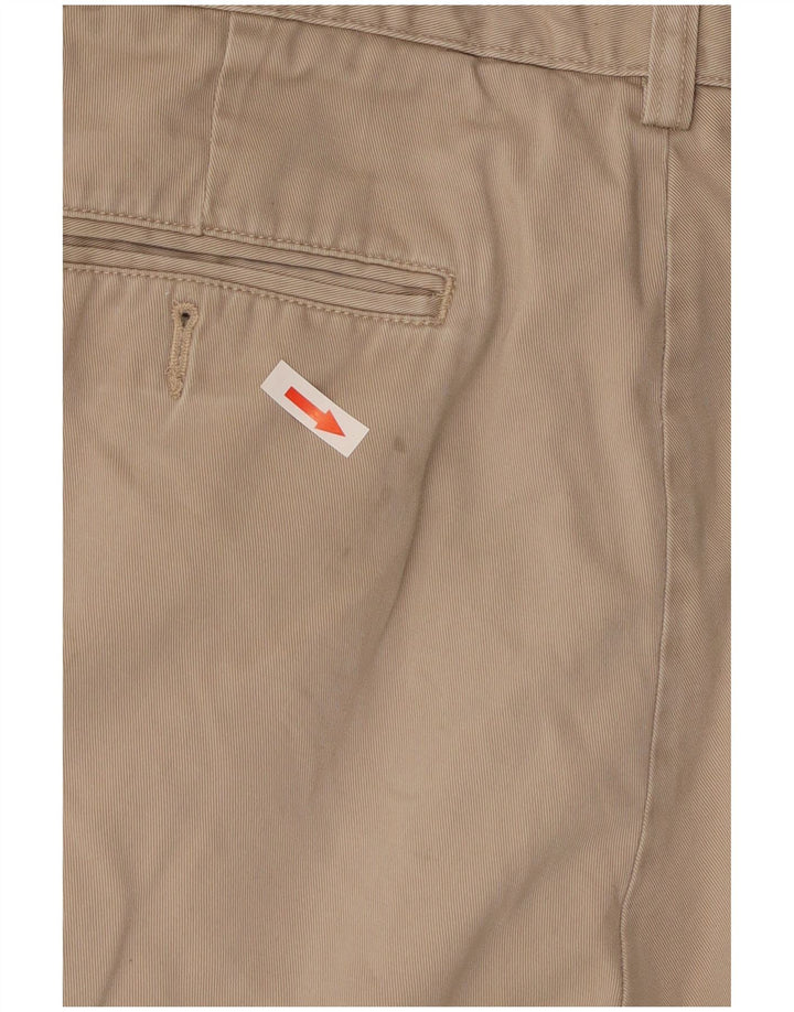 POLO RALPH LAUREN Pantalones cortos chinos con pinzas para hombre W33 Algodón beige medio
