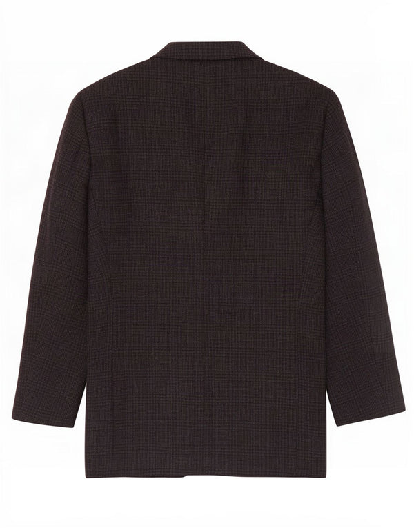 Armani Collezioni Chaqueta tipo blazer de 2 botones para hombre UK 38 Gris medio Pata de gallo