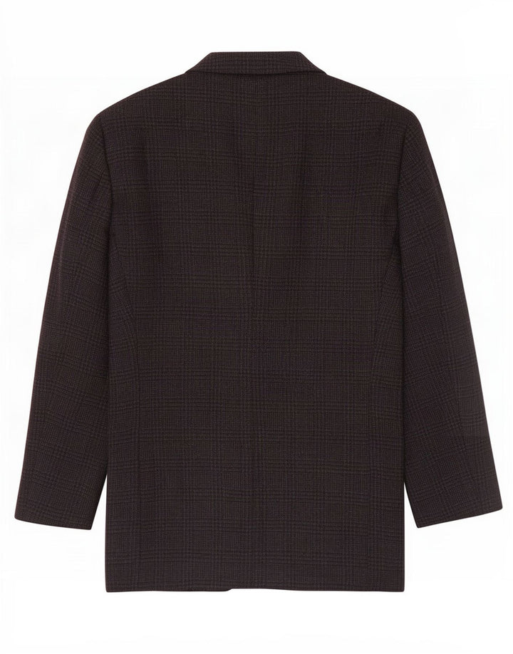 Armani Collezioni Chaqueta tipo blazer de 2 botones para hombre UK 38 Gris medio Pata de gallo
