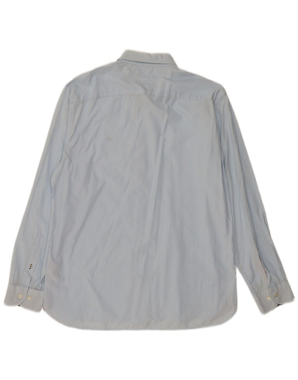 Tommy Hilfiger Camisa para hombre XL Algodón a rayas azules