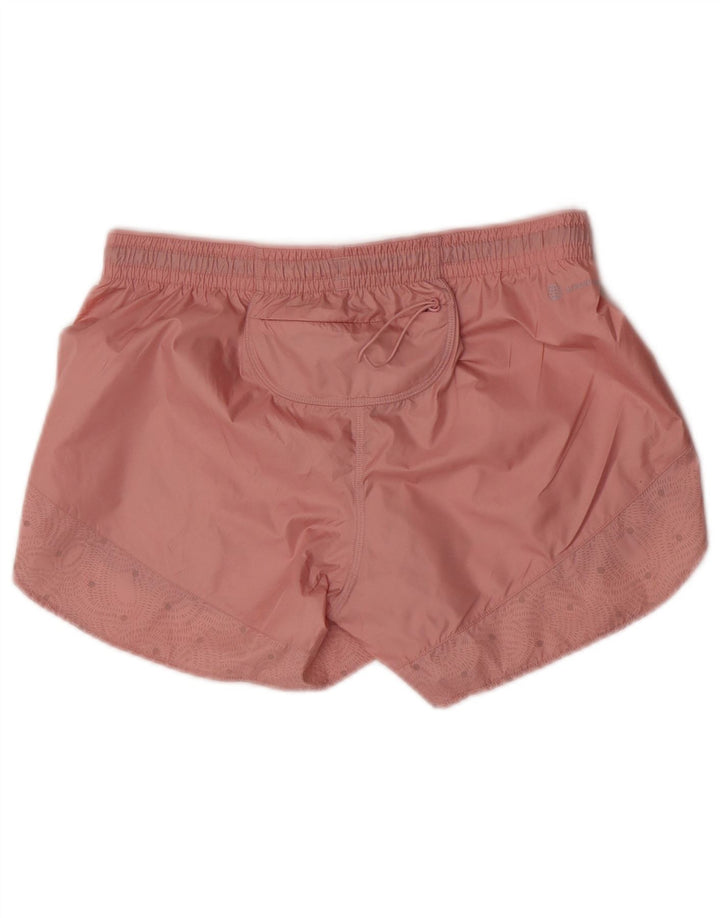 Adidas - Pantalones cortos deportivos para correr para mujer, talla 8, poliéster rosa pequeño