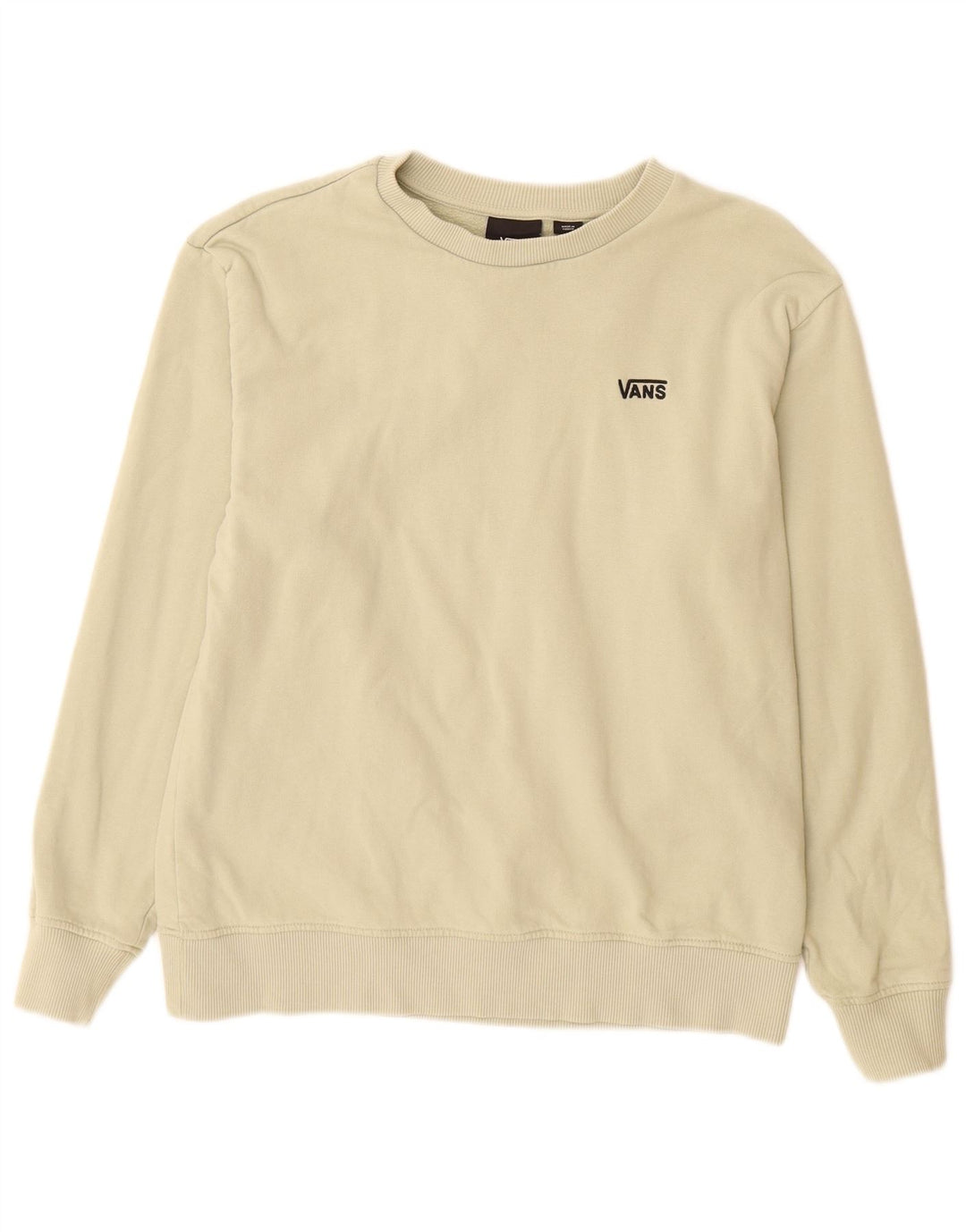 VANS Sudadera para mujer Jumper UK 10 Small Beige Cotton