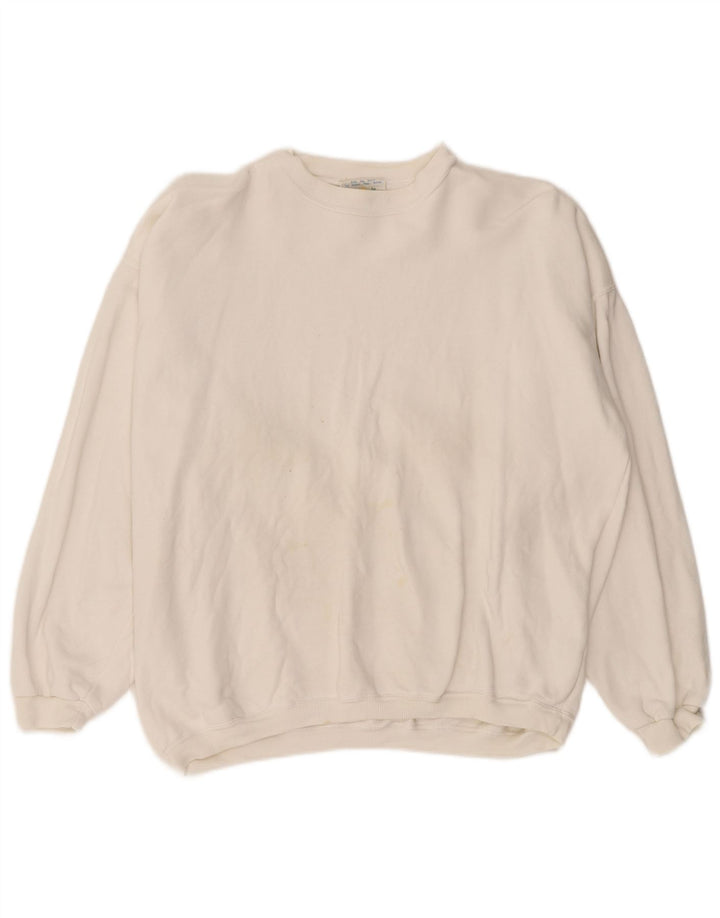 RIFLE Sudadera para hombre Jumper Large Blanco Algodón