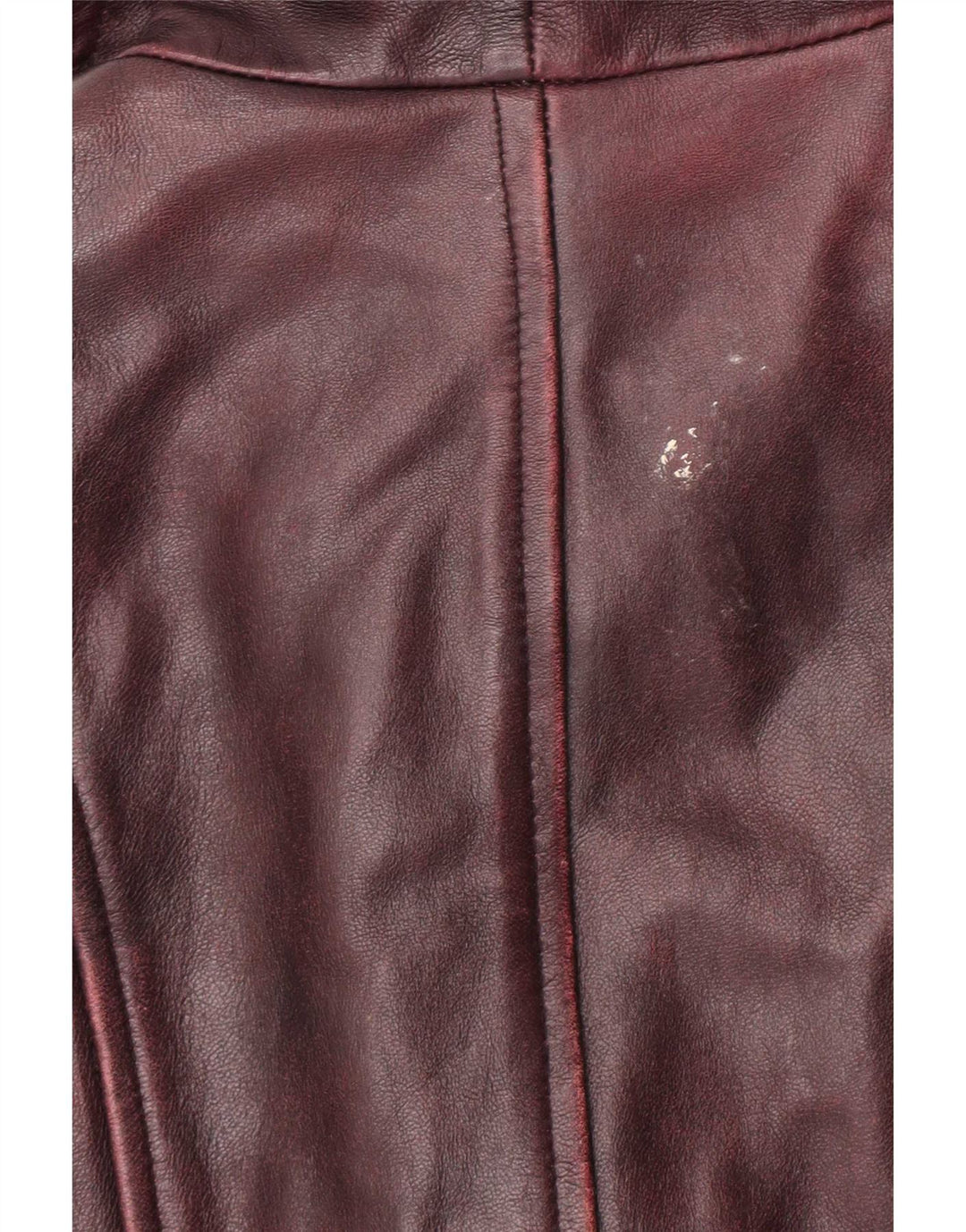 Gipsy by Mauritius Abrigo de cuero para mujer UK 42 Medio Borgoña