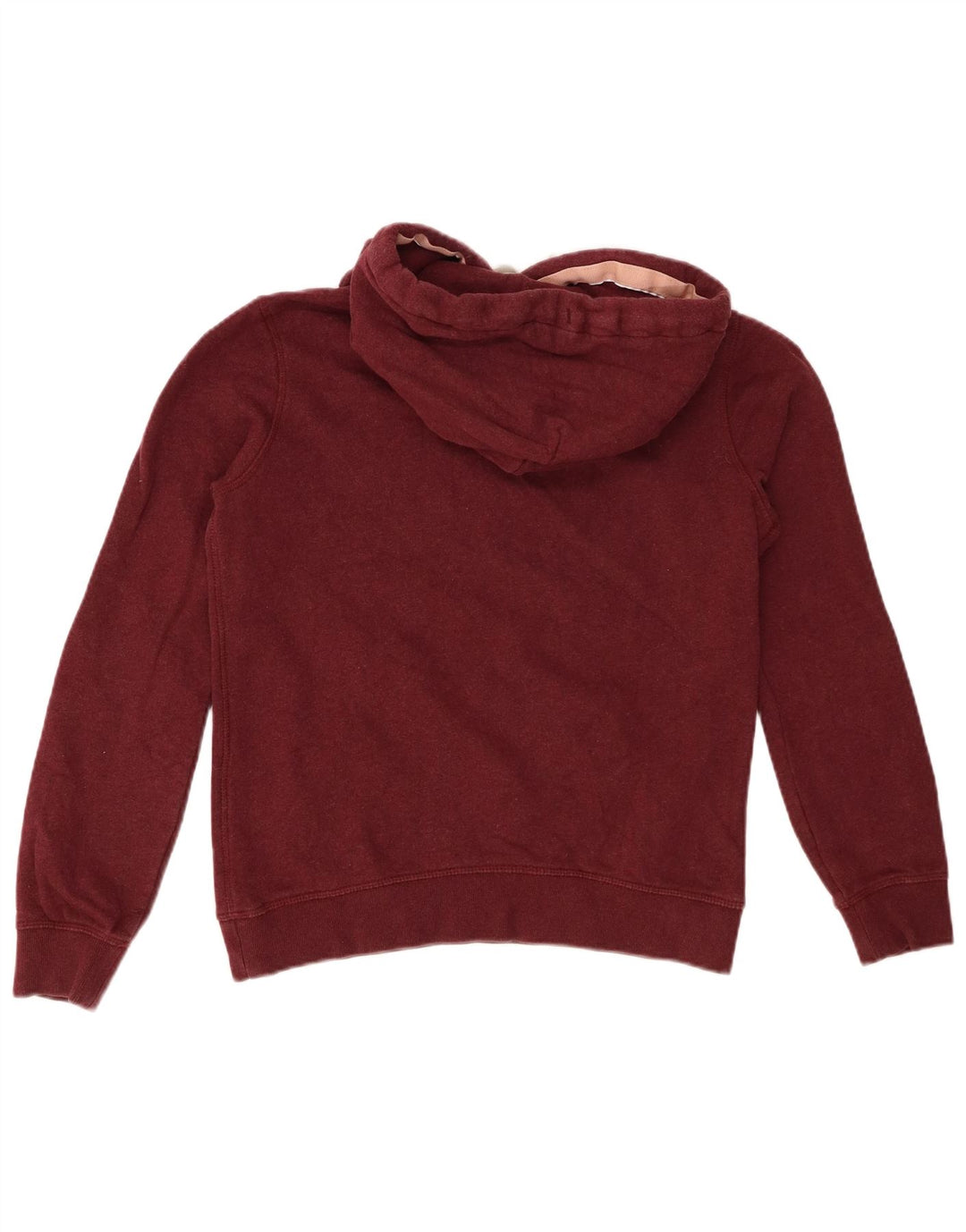 Jack Wills Sudadera con capucha gráfica para mujer UK 8 Small Borgoña Algodón