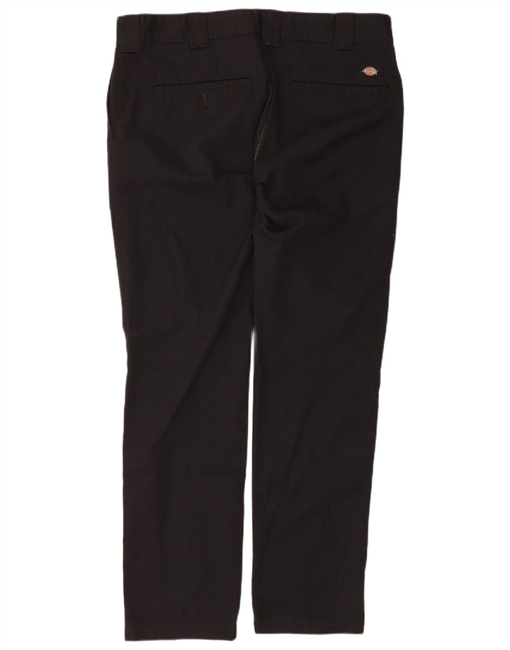 Dickies Pantalón chino slim fit para hombre W36 L32 Poliéster negro