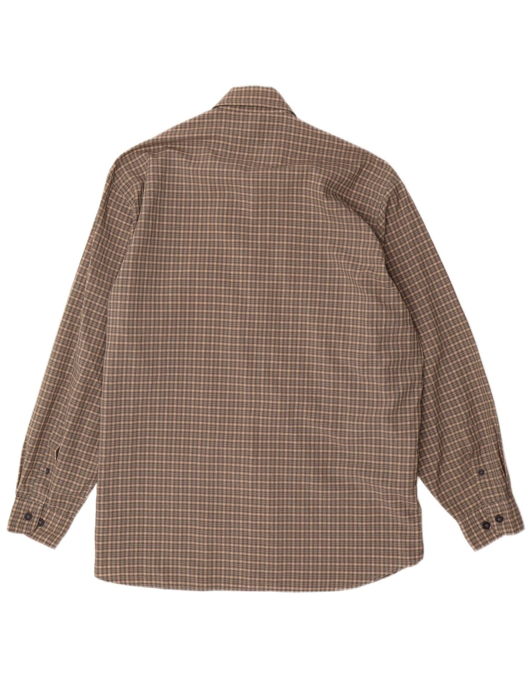Bailo Camisa Hombre Talla 41 Grande Cuadros Gris Poliamida