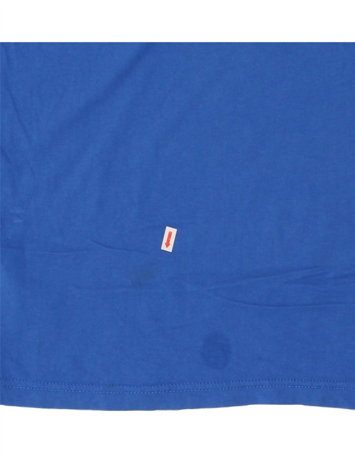 TOMMY HILFIGER Camiseta gráfica para hombre Top Azul medio Algodón
