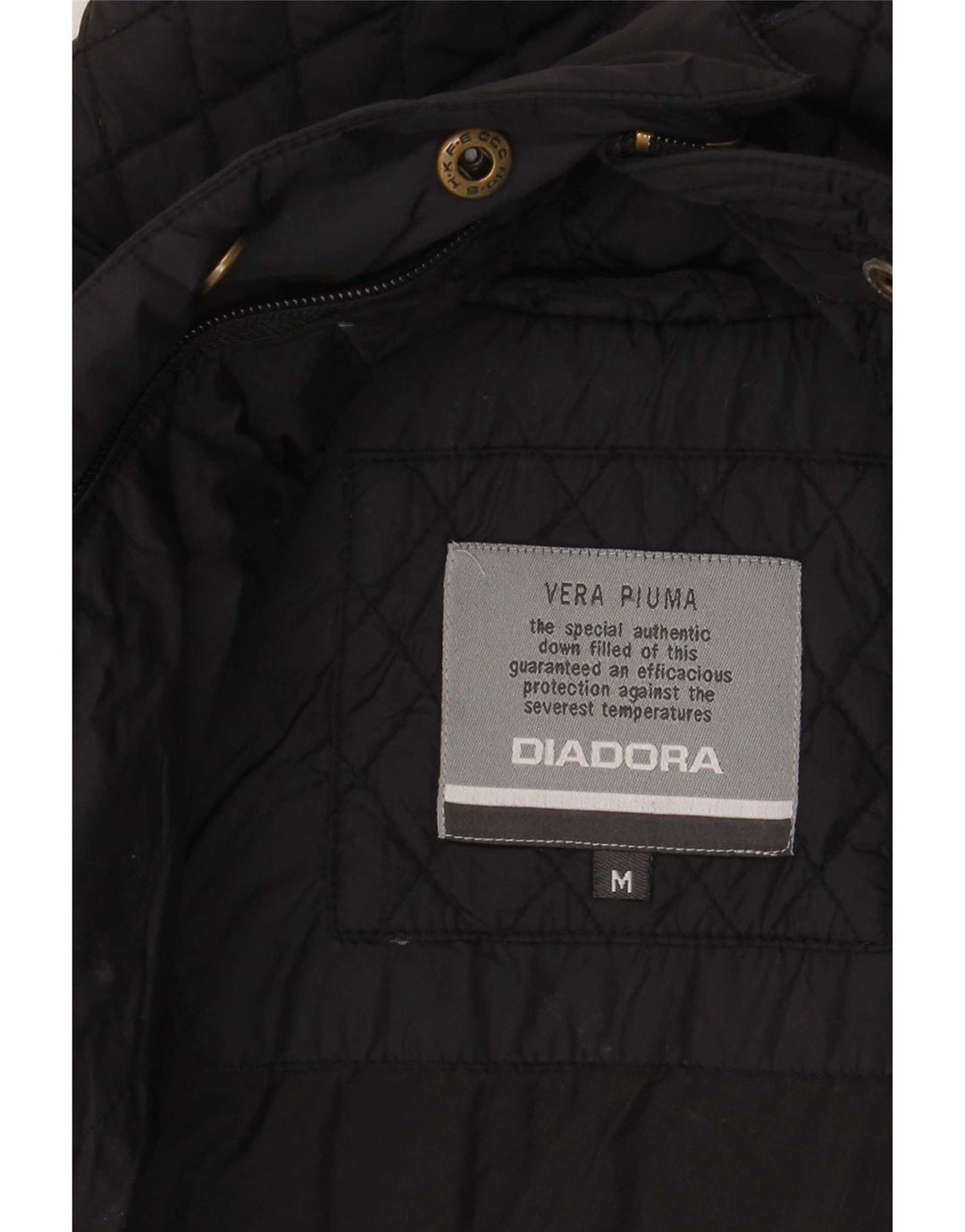 Diadora Chaqueta Acolchada Mujer UK 44 Mediana Negro